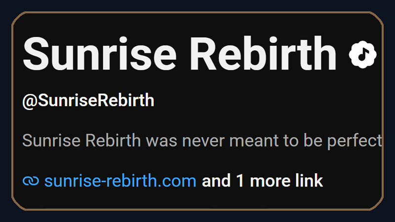 sunriserebirth homepage news youtubebadge